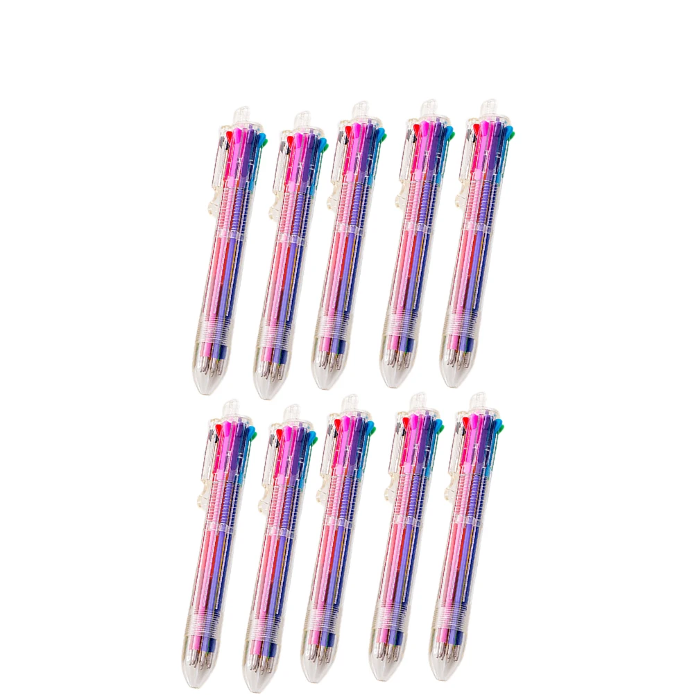 

10 Pcs Ballpoint Pen Signing Pens Student Stationery Supplies Small Retractable Writing