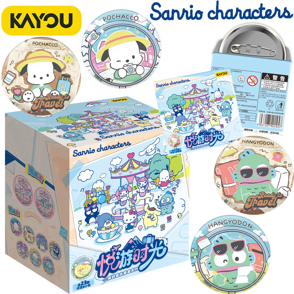 Фото Оригинальные значки KAYOU Sanrio: креативные броши с персонажами, украшения для рюкзаков, подарки для мальчиков и девочек