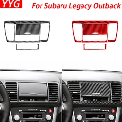 For Subaru Legacy Outback 2005-2009 Carbon Fiber Center Console Navigational Panel Set Cover Car Interior Accessories Sticker