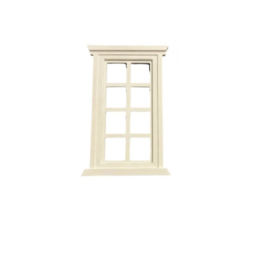 1:12 Dollhouse Miniature Model Window Retro Hollow Out Mini Dolls House Micro Scene Model Multicolors European Style