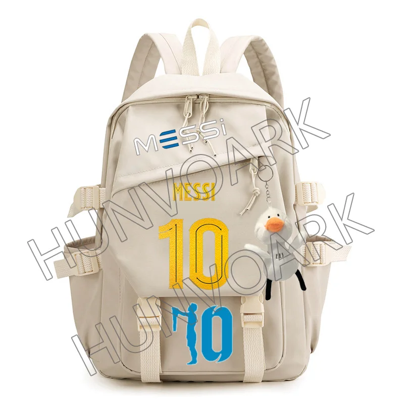 Messi School Backpack Ins Children School Bags Boys Girls Laptop Daypack Kids Waterproof Large Capacity Teens Travel Mochilas