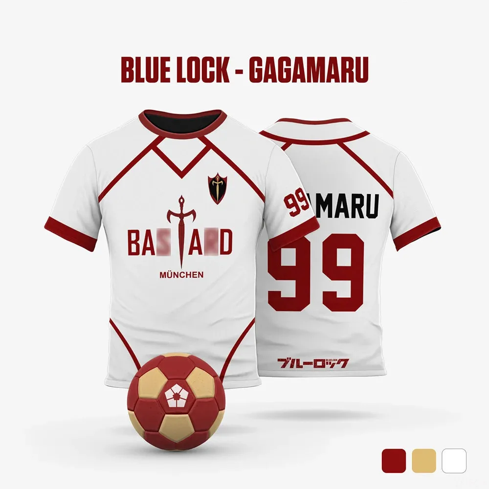 

Blue Lock White Cartoon Anime Cosplay Men Jersey Summer Short Sleeve Tee Tops Fashion Women Personalized Man T-shirt
