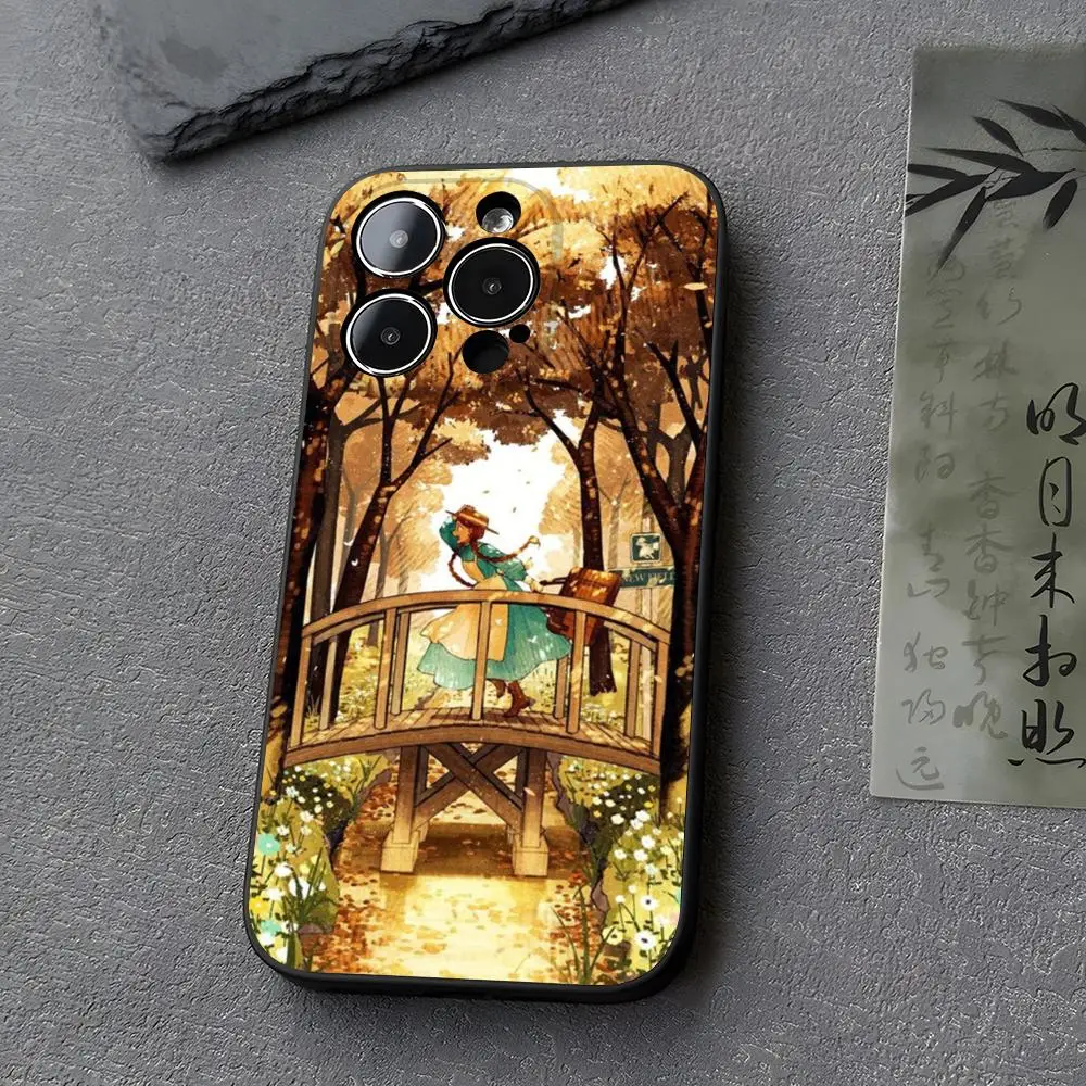 Anne of Green Gables Phone Case for iphone 16 11 15 14 13ProMax 12 Pro Xs Max Mini Xr 8 6s Plus Funda Covers