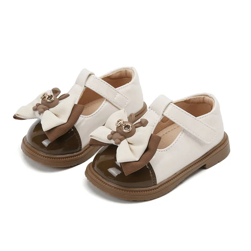 

DIMI 2023 Autumn Baby Girls Shoes Microfiber Leather Princess Shoes Fashion Soft Comfortable Bow Kids Infant Walker Shoes