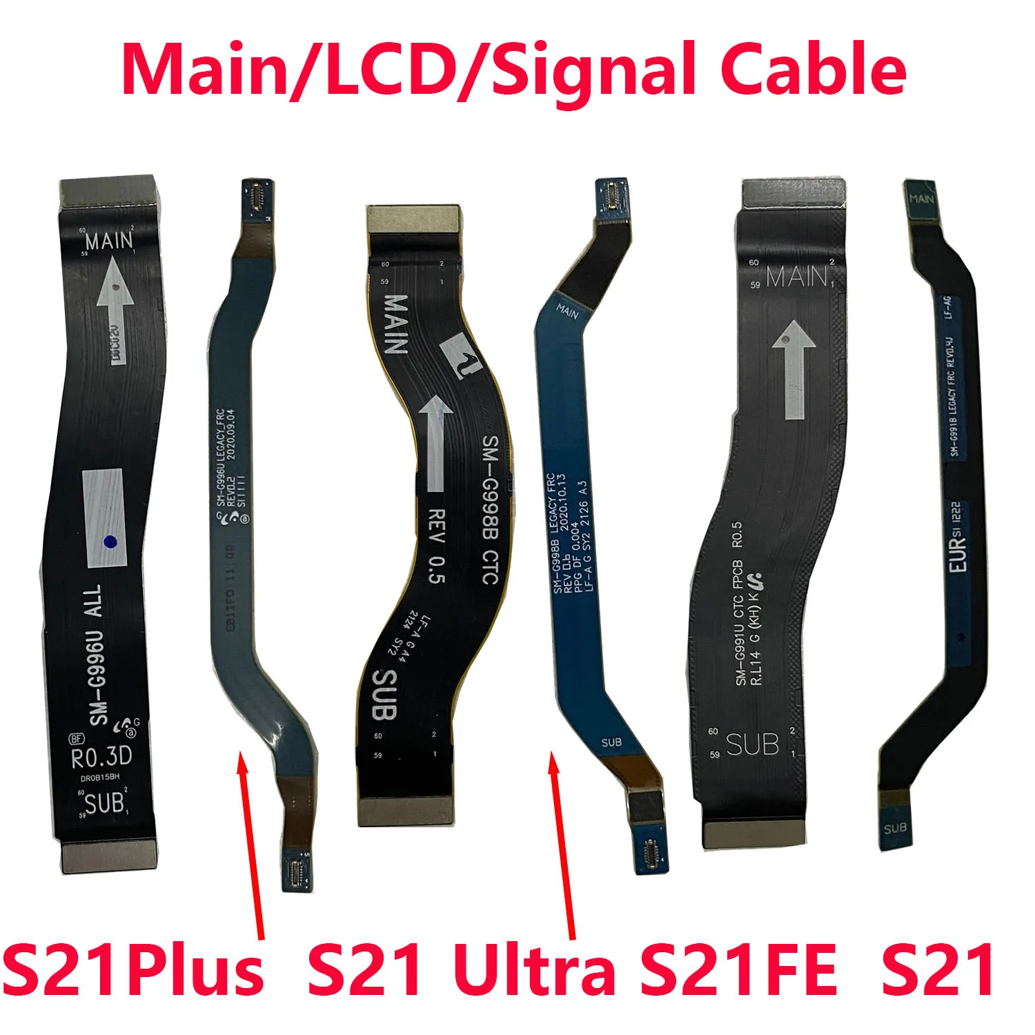 For Samsung S21 Plus Ultra G998B G998U G996U G996B G991B G991U Wi-Fi Signal Antenna USB Dock Main Motherboard Flex Cable