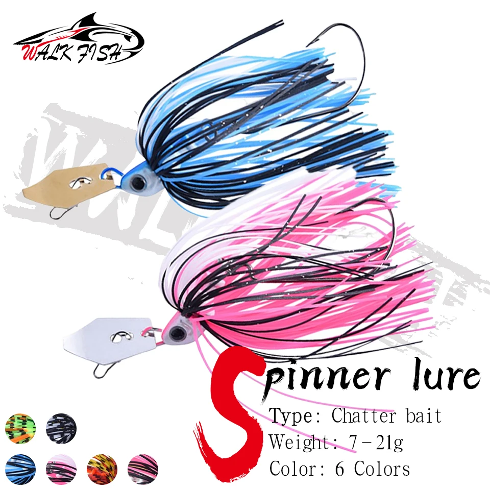 SPAZIERGANG FISCH 1Pcs 7/9/11/13/18/21g Köder Metall Klinge Köder Gummi Mikrobielle Messer Fisch Hecht Fisch Künstliche Köder Angeln Werkzeuge Ozean