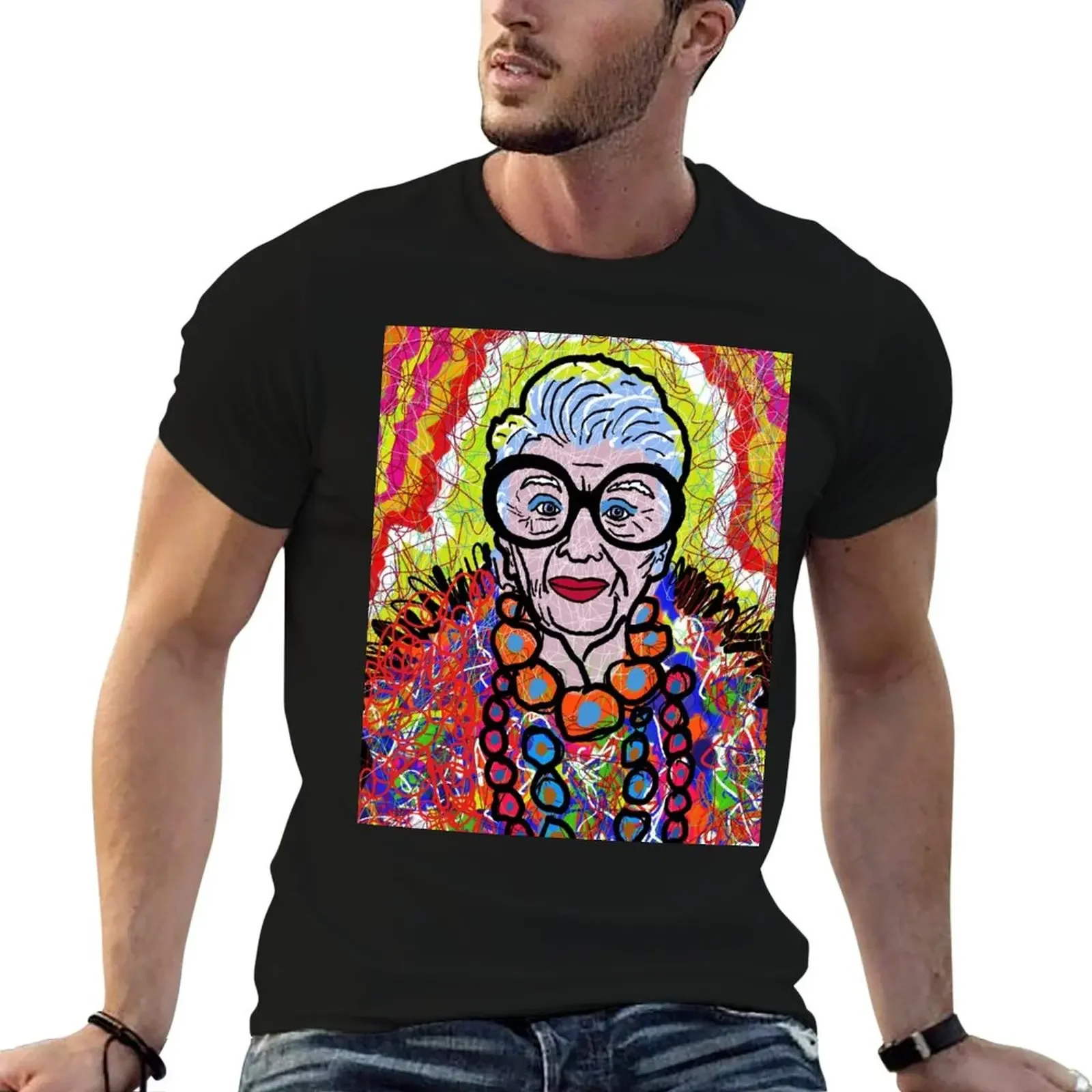 Iris Apfel T-Shirt plain graphic t shirt vintage T-shirt men