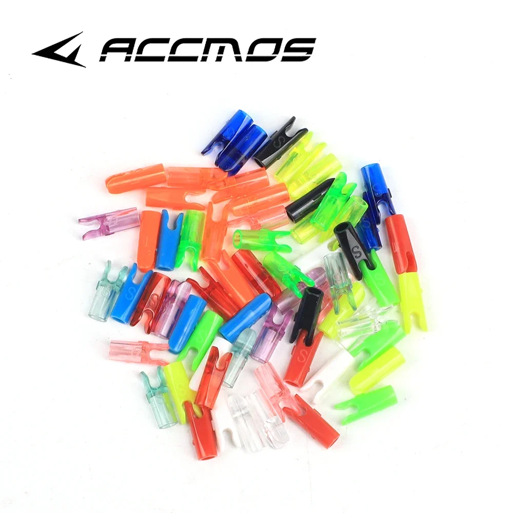 

50pcs Arrow Nocks Size S ID4.2mm ID6.2mm 3.2mm Arrow Tail DIY Plastic Nock For Archery Hunting Shooting Accessory