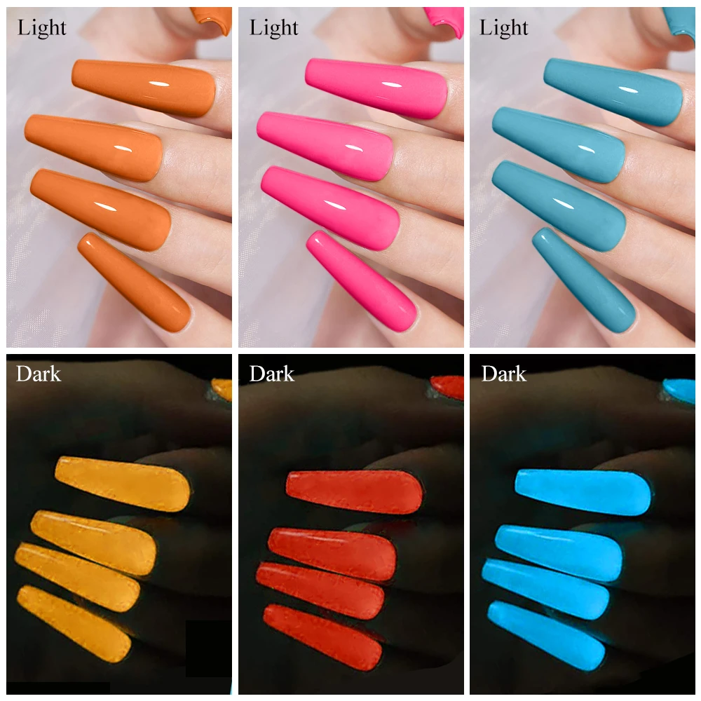 MIZHSE-Verhéritage à Ongles Gel Brcorporelle dans le Noir, Couche de Finition en Fil Néon, UV LED, à Tremper, pour Nail Art, Manucure