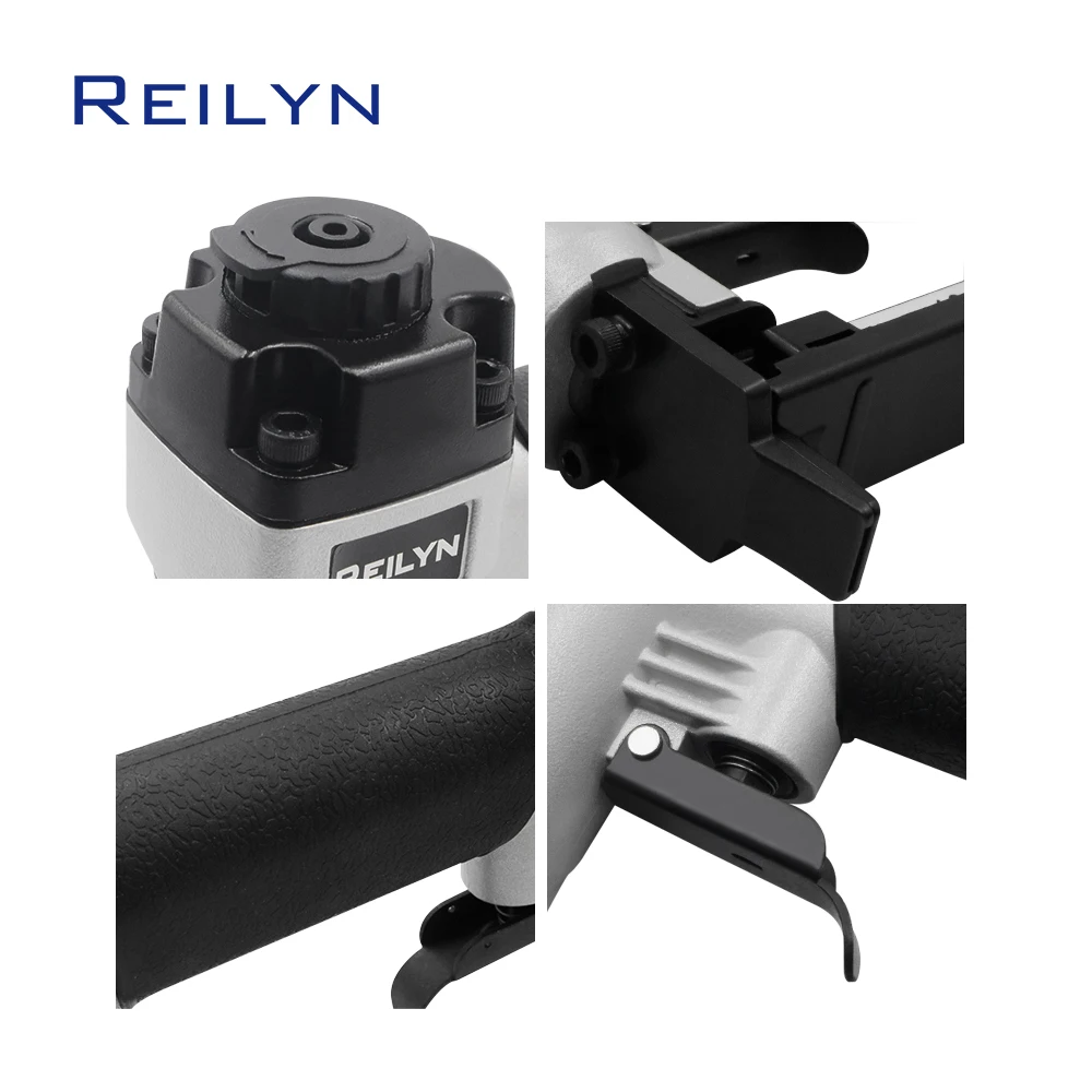 Reilyn Air Stapler 1013J 20GA Pneumatic Nail Gun 5-13mm Nails For Sofa Wooden Fence Floor Woodworking Furniture Decoration Tools