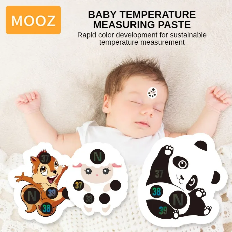 MOOZ-Autocollant de température de lait pour enfants, outils de soins pour bébé, thermomètres numériques pour bébé nouveau-né, CCX030, 3 pièces