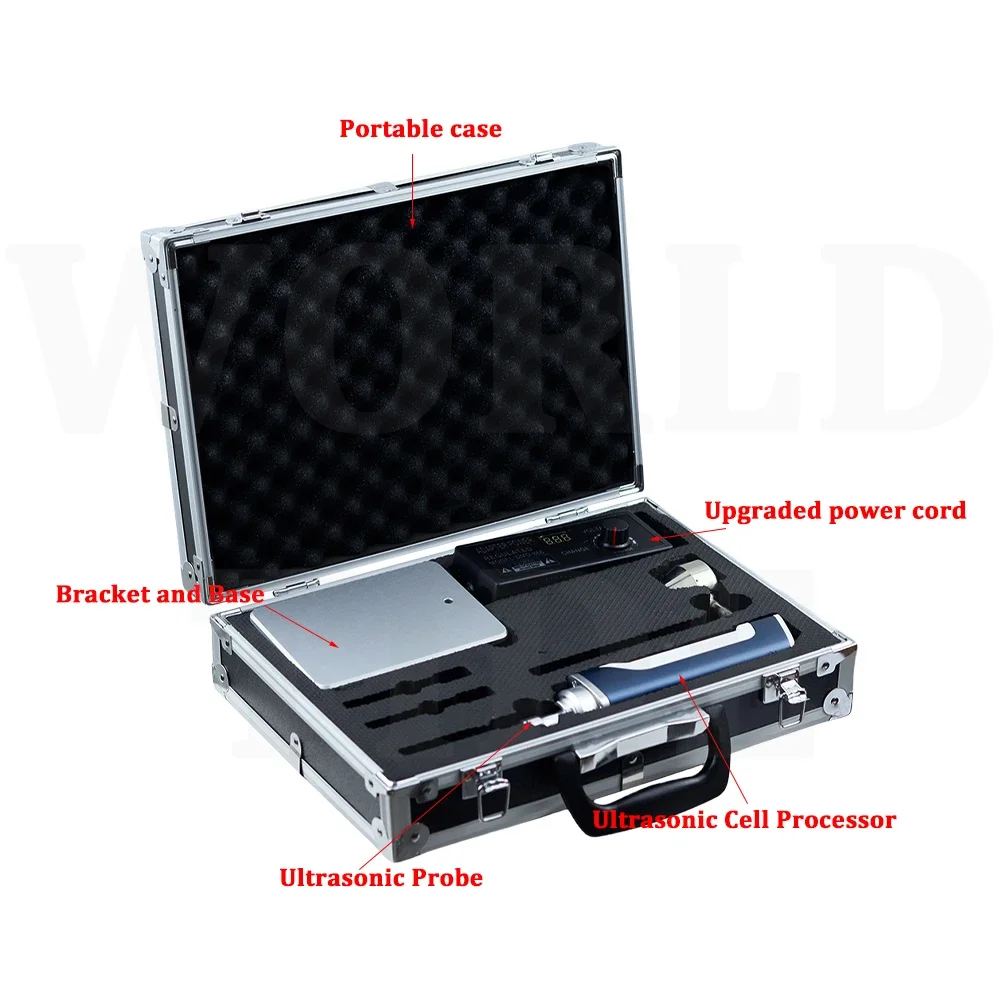 300W Mini Portable Handheld Ultrasonic Cell Pulverizer Lab Dispersing Homogenizer Laboratory Homogenizer Ultrasonic Homogenizer