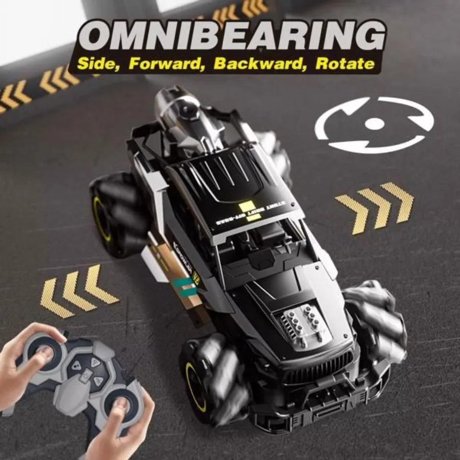 4DRC afstandsbediening vrachtwagen met sproeilicht dubbele motoren off-road RC auto 2,4 Ghz 4WD 360 Rock Crawler handbediende gebaar speelgoed