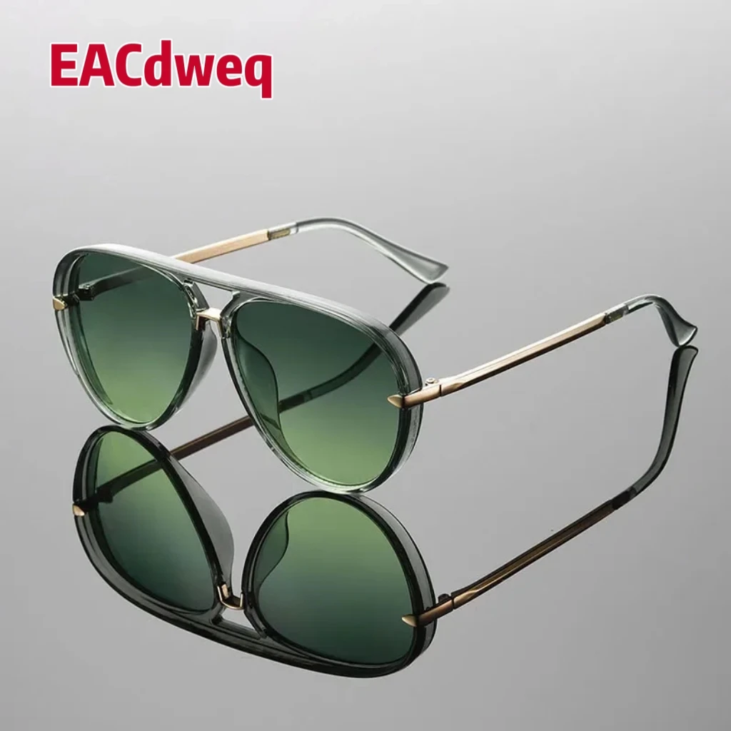 

New Vintage Pilot Sunglasses Women Fashion Double Bridge Candy Color Sun Glasses Trendy Design Korean Style UV400 Shades