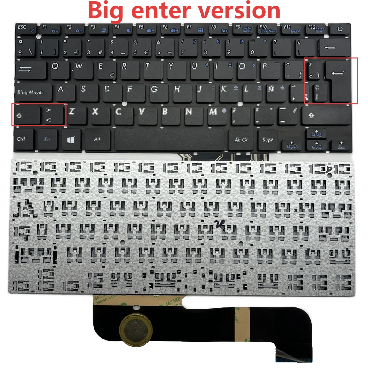Lh414cp spanish keyboard For Ghia Libero Hyundai Lxh14cpp Lh414cp Lh514cp Hn4c403 Libero Ghia LH314CP LX4432CPH