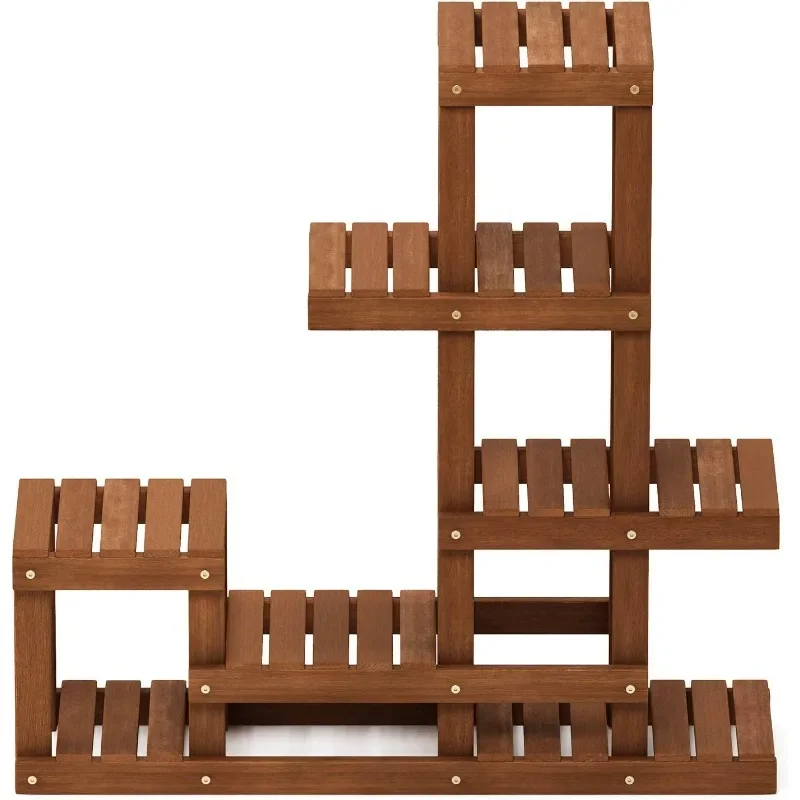 

FG18451 Tioman Hardwood Patio Furniture Outdoor Flower Stand in Teak Oil, Natural