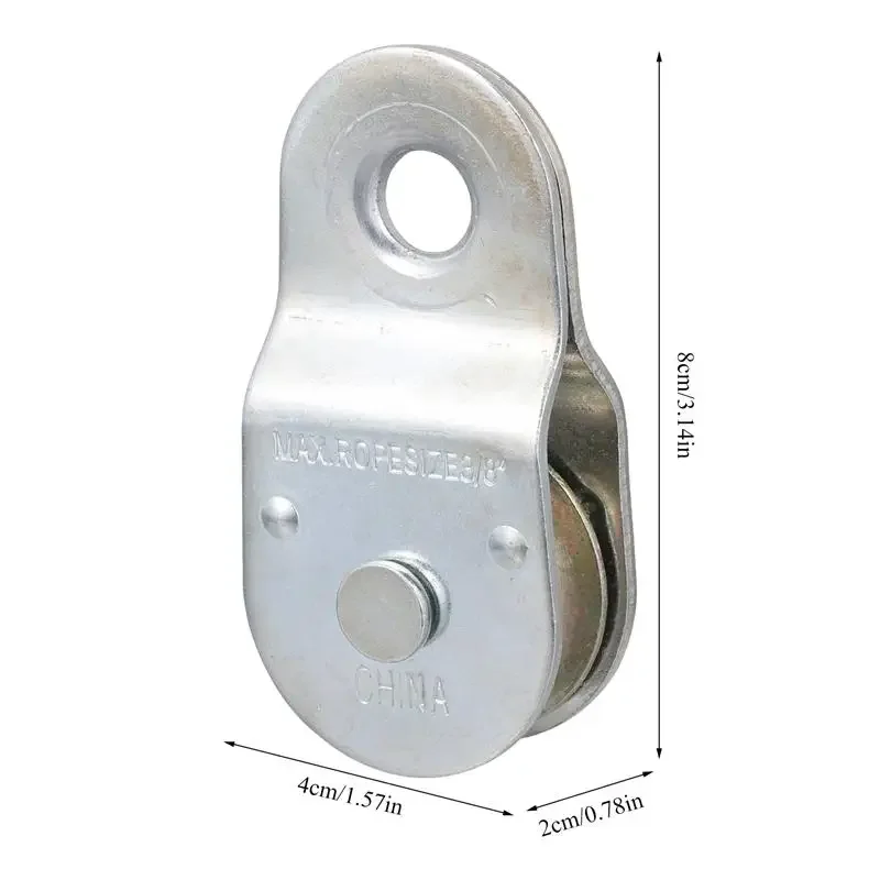 2 Stuks Enkele Katrol Staal Opknoping Draad Towing Wiel Lifting Draad Kabel Katrol Voor Machine Industrie Kraan