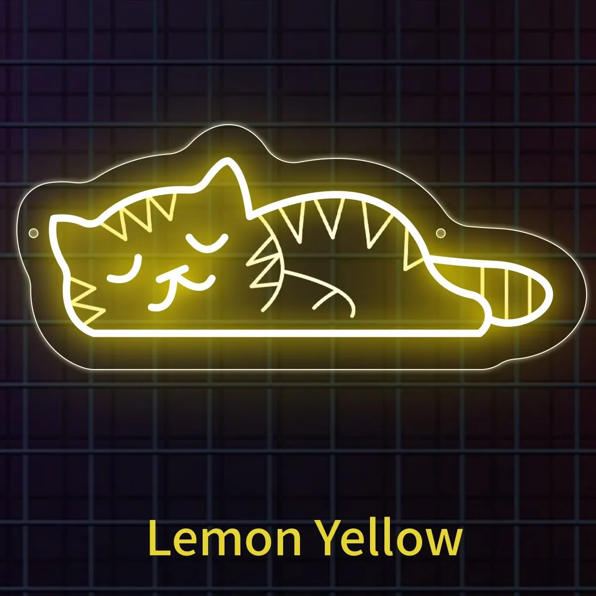 Sleeping Tabby Cat LED Neon Sign USB Powered Wall Decor For Bedroom Pet Shop Cafe Animal Wall Lamp