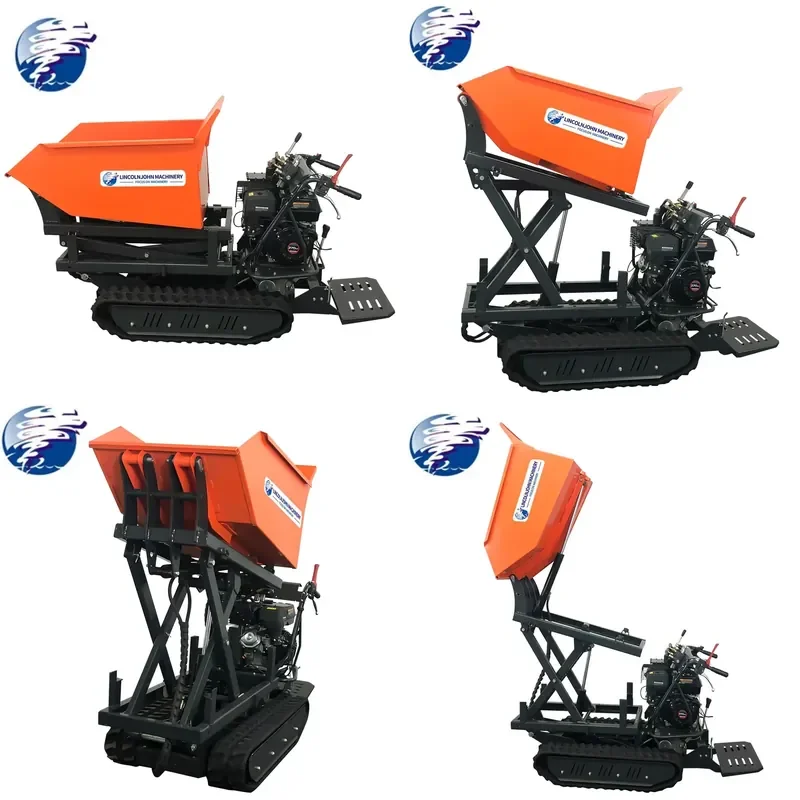 SFW Certificate LKFD500P Full Hydraulic Self Load Unload Small Track Transporter All Terrain Skid Steer Truck Mini Crawler