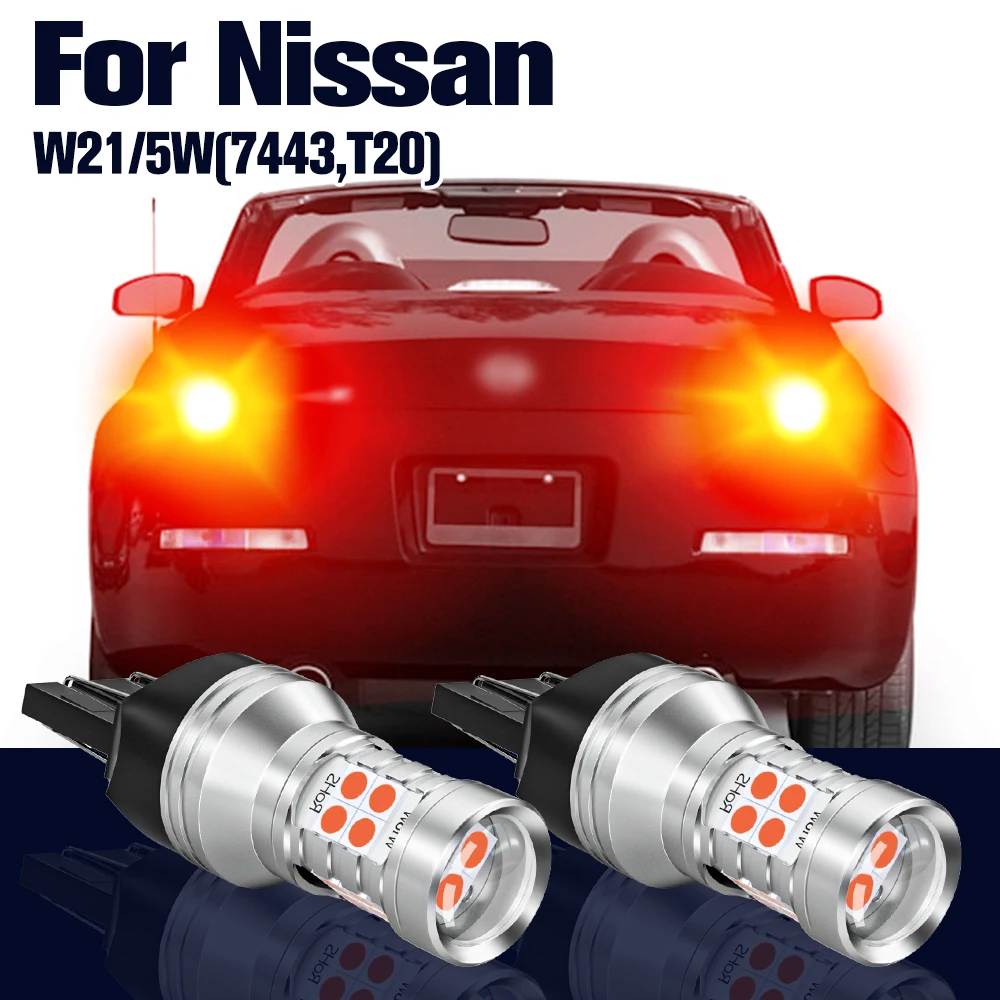 

Brake Light W21/5W 7443 2x LED Bulb Lamp For Nissan 350Z Cube Juke Micra Note Pathfinder R52 Pulsar Tiida X-Trail T31 T32 Quest