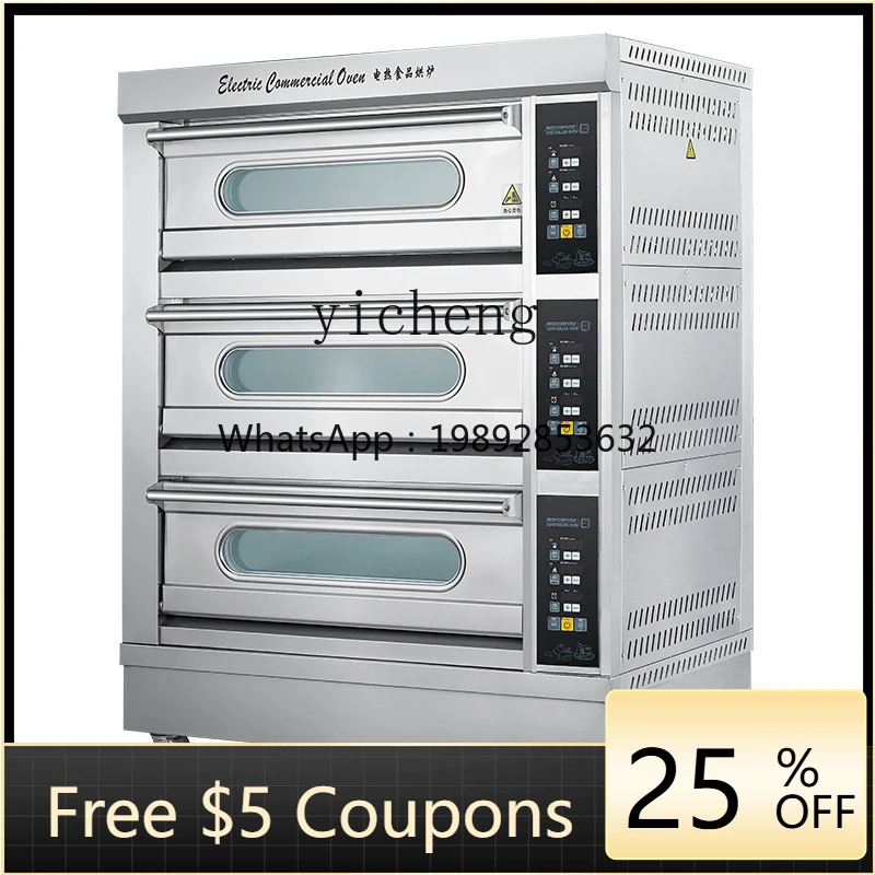 

Electric Oven Commercial One-layer Double-layer Plate Large Capacity Pizza Cake Baking Oven