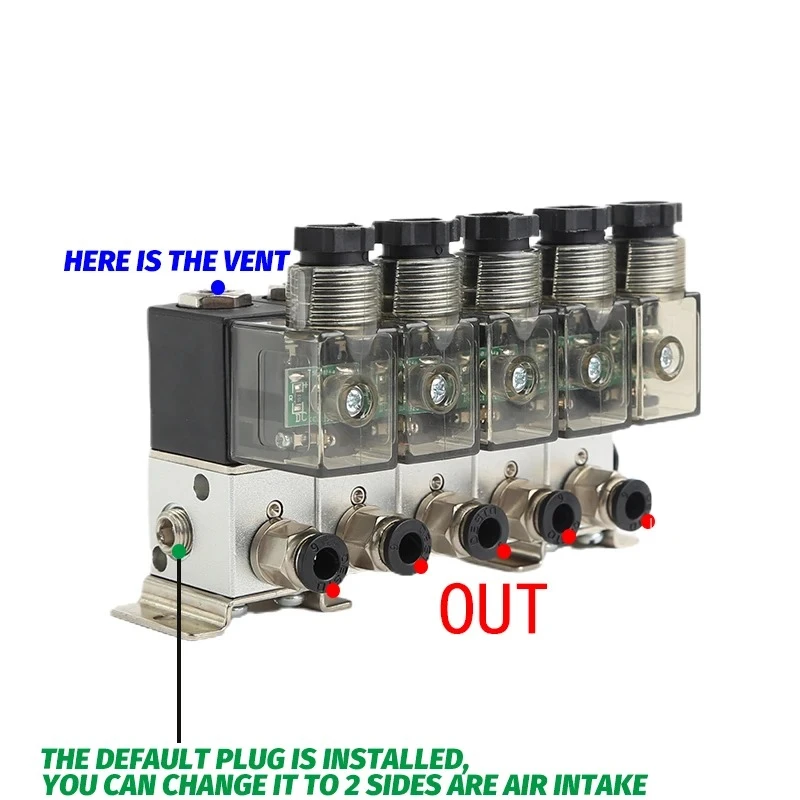 3V1-06 2/3 Normally Closed Pneumatic Solenoid Valve Combination Positive and Negative Pressure Universal Control Suction Cup