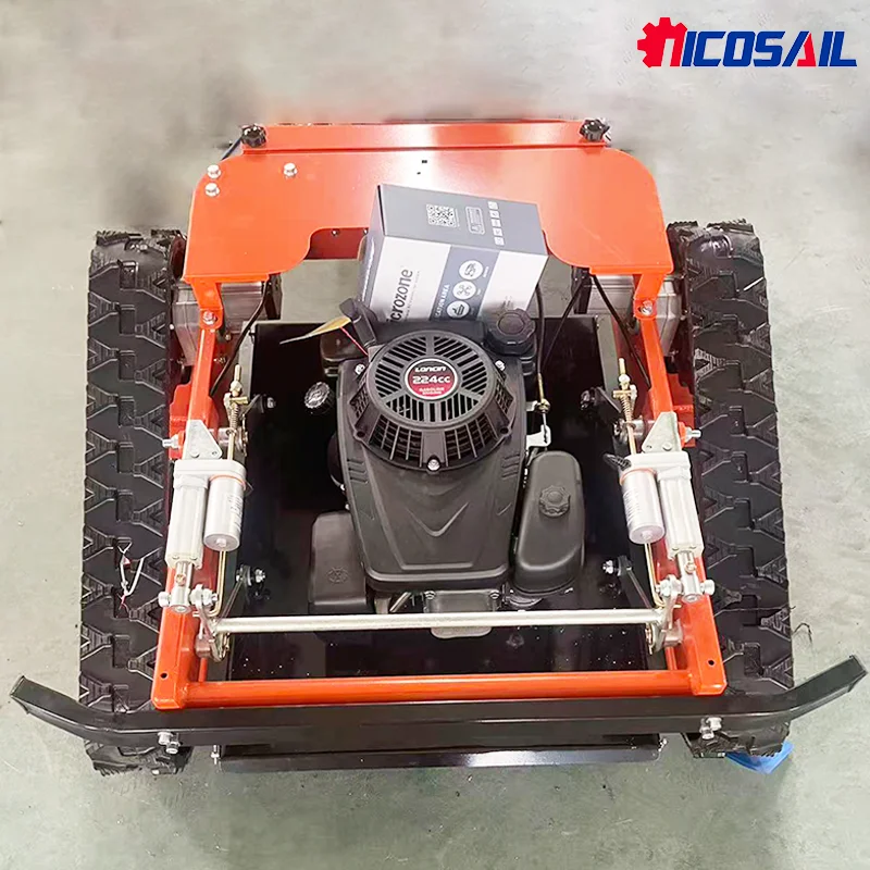 遠隔監視機能付きカスタマイズホームロボット、リモコン式芝刈り機、履帯式芝刈り機