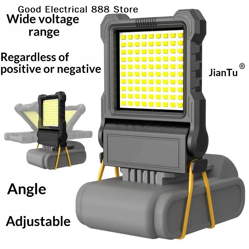 New Super Bright LED Work Light Portable Long-Lasting Strong Light Supply For Night Work Light 72V Li-ion Battery Power Tool 1PC