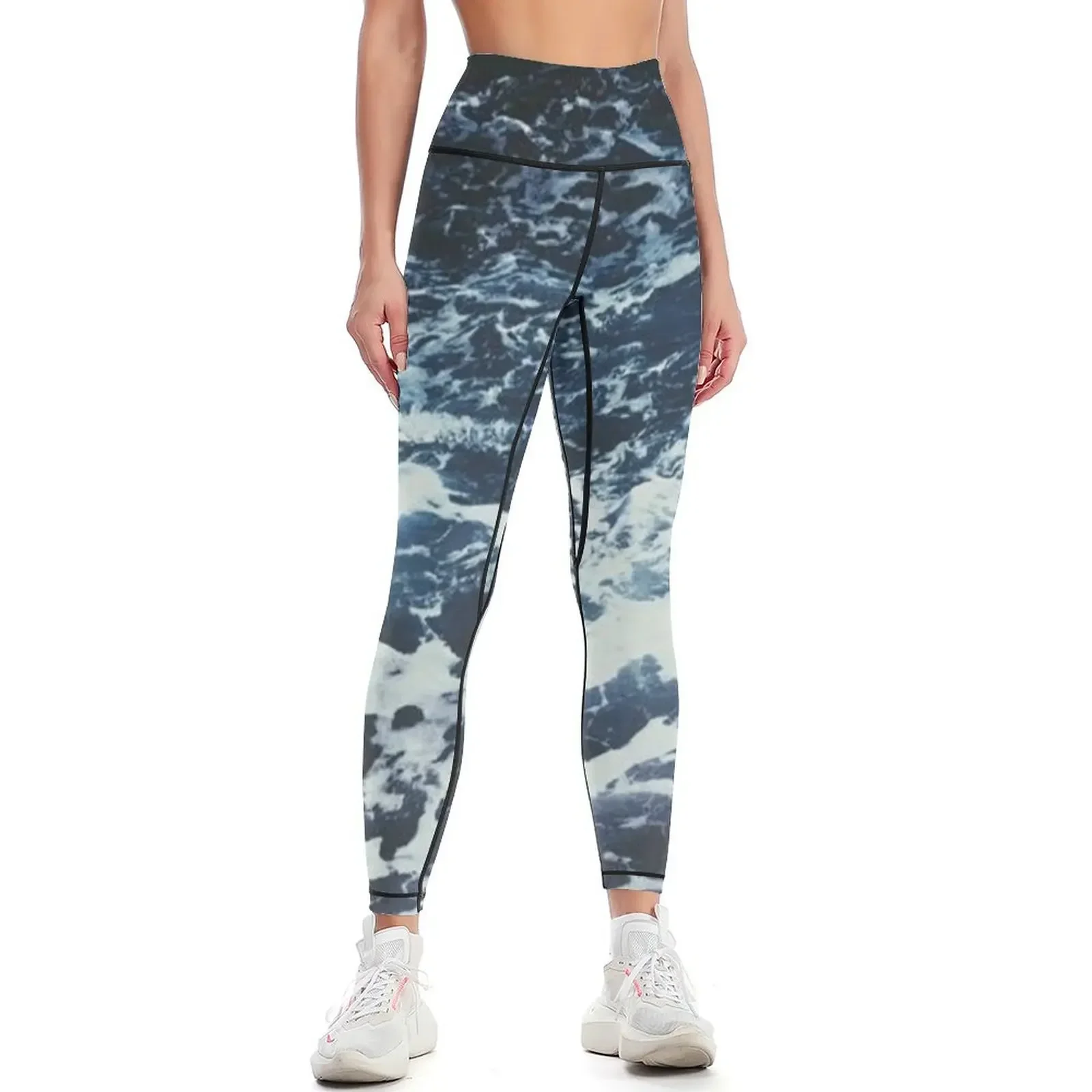 

Dark Stormy Ocean Pattern Leggings exercise clothing for gym's sportswear legging gym for fitness Womens Leggings