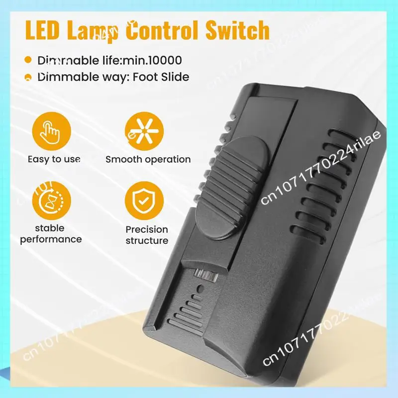 A17Z Foot Dimmer Switch Full Range Inline Slide Control Switch For Floor Light LED Lamp Incandescent Bulb 100V-120V US Plug