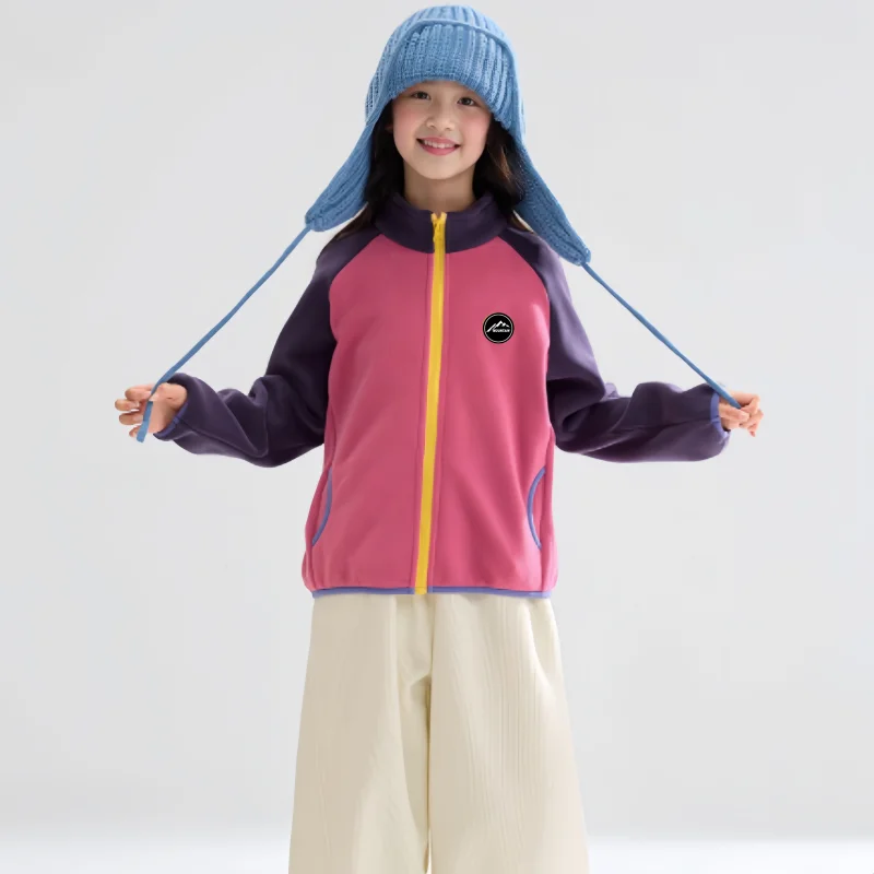 

Детская плюшевая куртка с подкладкой для сохранения тепла, весенне-осенняя куртка с воротником-стойкой, устойчивая к холоду, удобная, ветрозащитная, кардиган