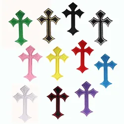 5PCS,11PCS,Colorful Cross Badges Patch,Clothes Stickers Fabric Applique Embroidery Iron On Patches Sewing Supplies For Clothing