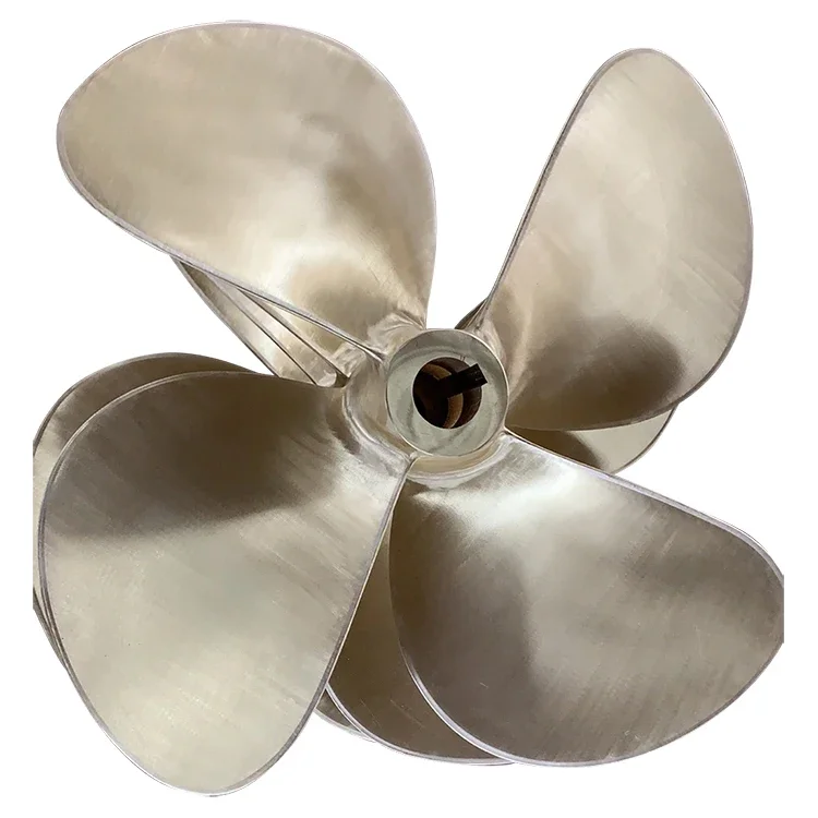 High-Speed New Stainless Steel Outboard Propeller Marine Boat Ship Industrial Machinery Made of Copper Bronze Material