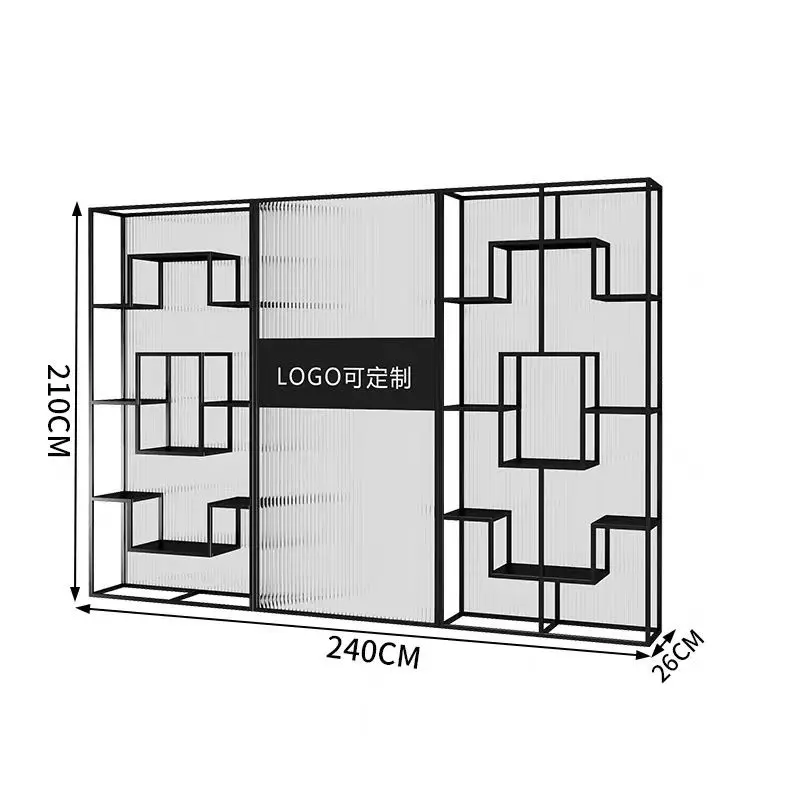 

Changhong glass office front desk, display stand partition wall screen design