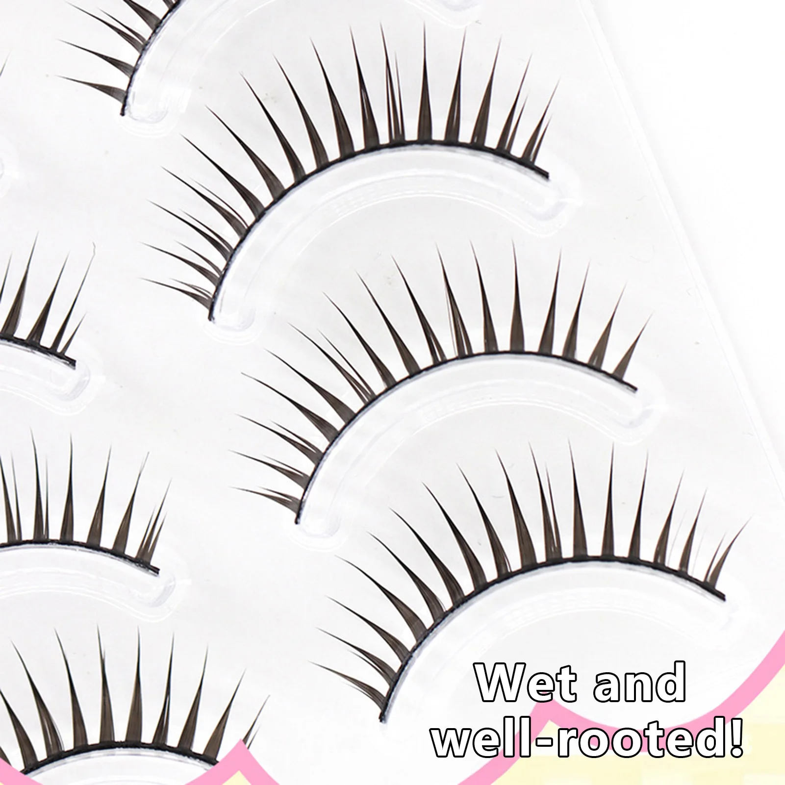 Japanse Stijl Valse Wimpers Een Stuk Strip Wimpers Natuurlijke Zachte Piekerige Lash Extension Manga Wimpers Voor Dagelijkse Make-up