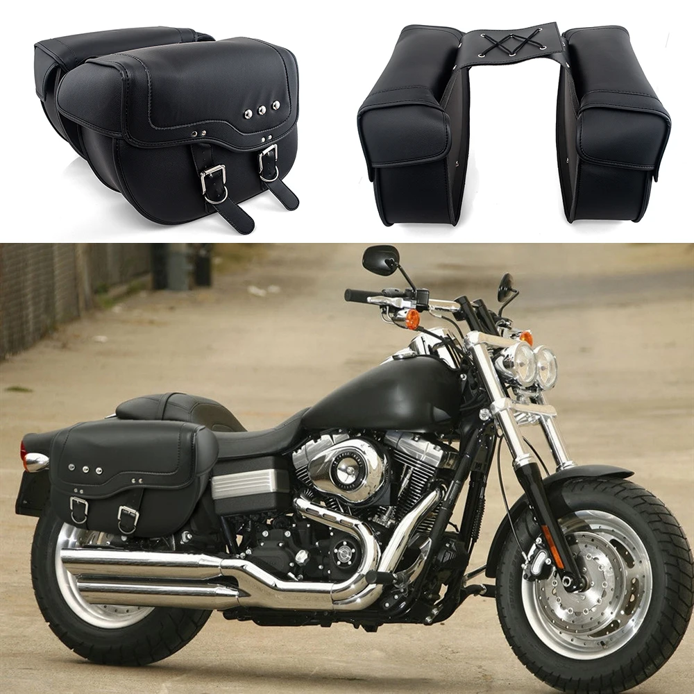 

2pcs Universal Motorcycle Saddlebag Tool Luggage Storage Bags Saddle Bag For Honda/Yamaha/Suzuki/Kawasaki