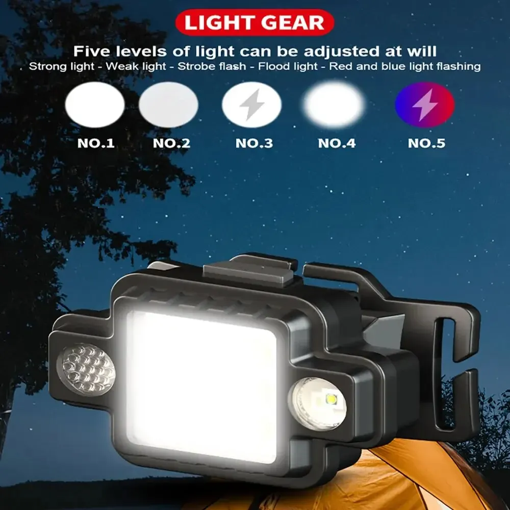 Powerful LED Headlight Outdoor Headlamp Waterproof Flashlight Torch Head Light With Strong Magnetic For Camping Fishing Lights