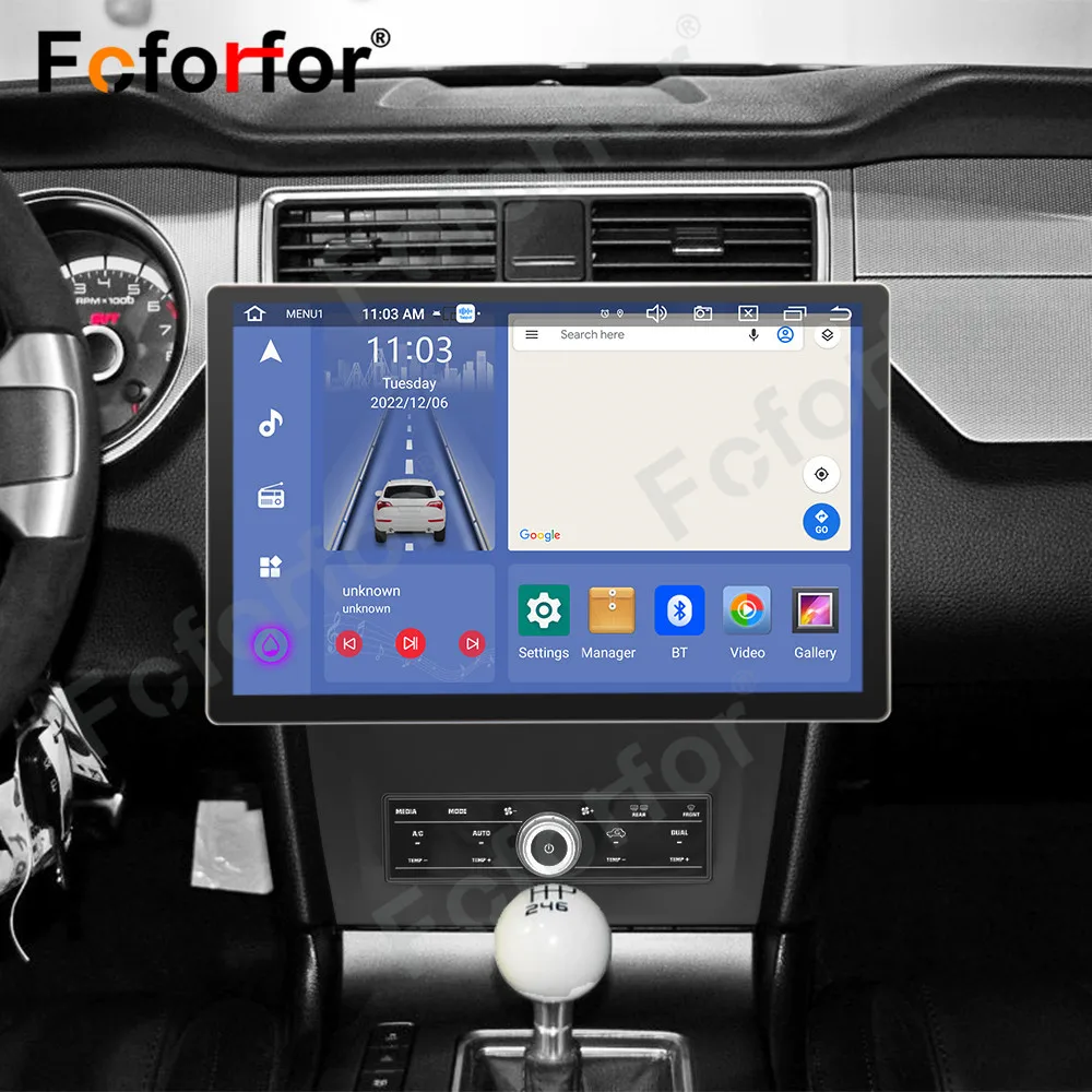 13.3'' Android 12 256G For FORD Mustang/Raptor F150Car Radio Screen Multimedia Playercar Multimedi GPS Navigation Stereo