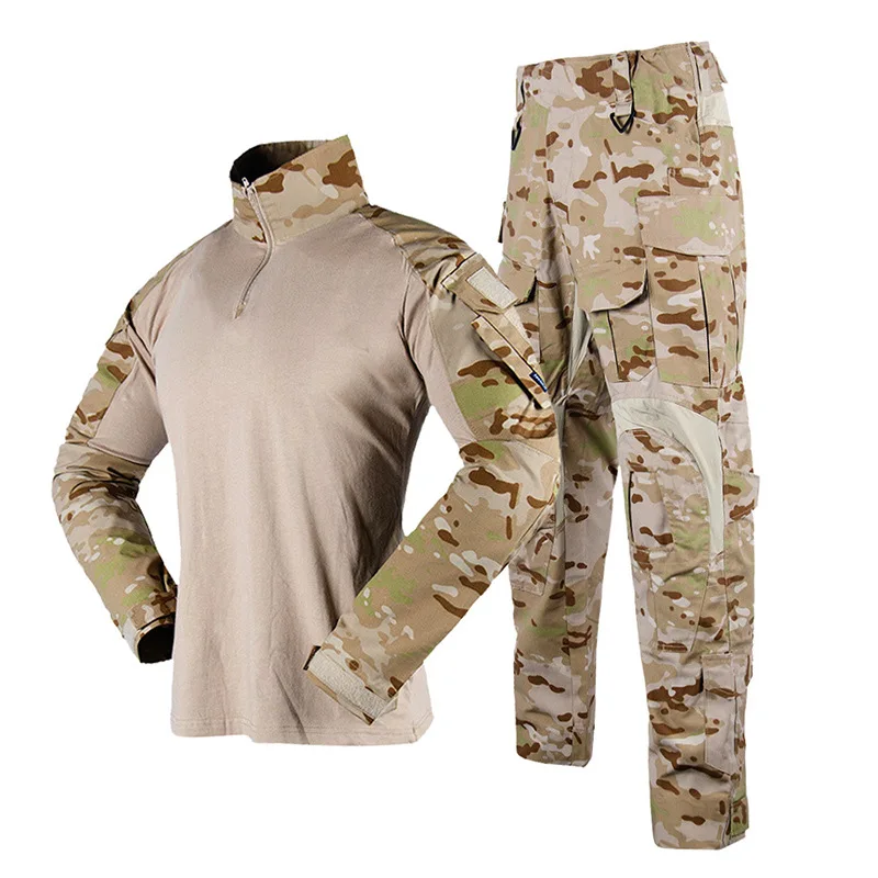 Tactical Uniforms Men Rip-stop Camouflage Clothing Sets G3 Suit Multicam Cargo Pant Shirt