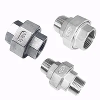 1PCS 304 Stainless Steel Union Joint Coupling 1/4\