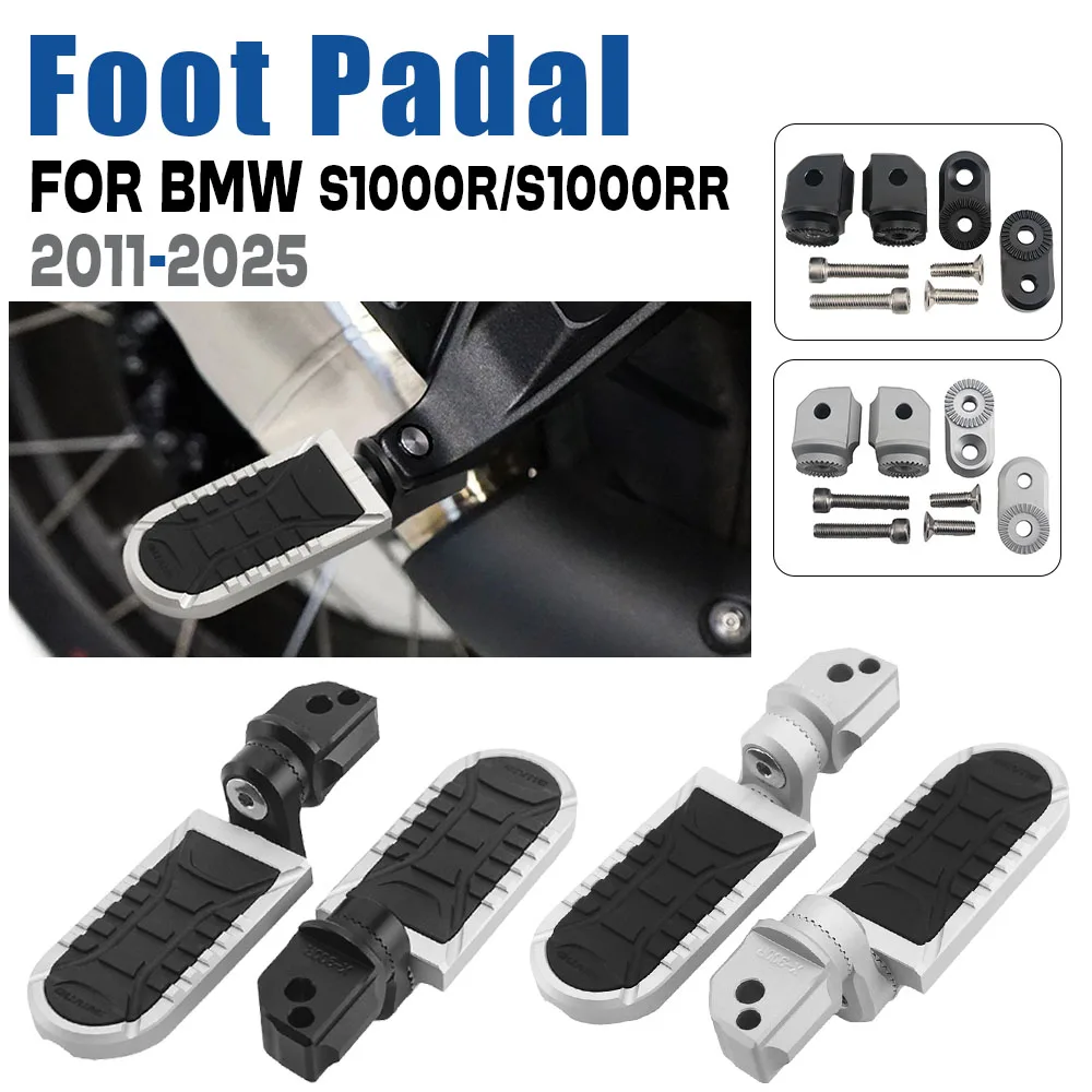 

Motorcycle Accessories Rear Footpegs For BMW S1000R S 1000 R S 1000RR S 1000RR Passenger Extend Lowering Foot Peg Rest Footboard