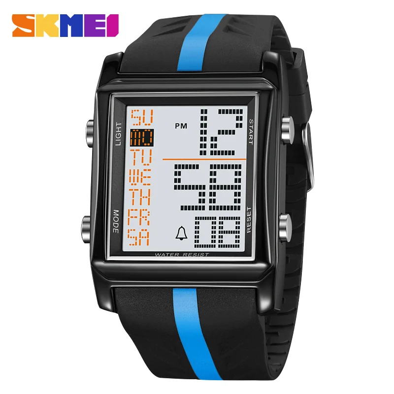 SKMEI Electronic  Men\'s Student  Alarm Clock Night Light Waterproof Electronic Outdoor Sports Watch 2207