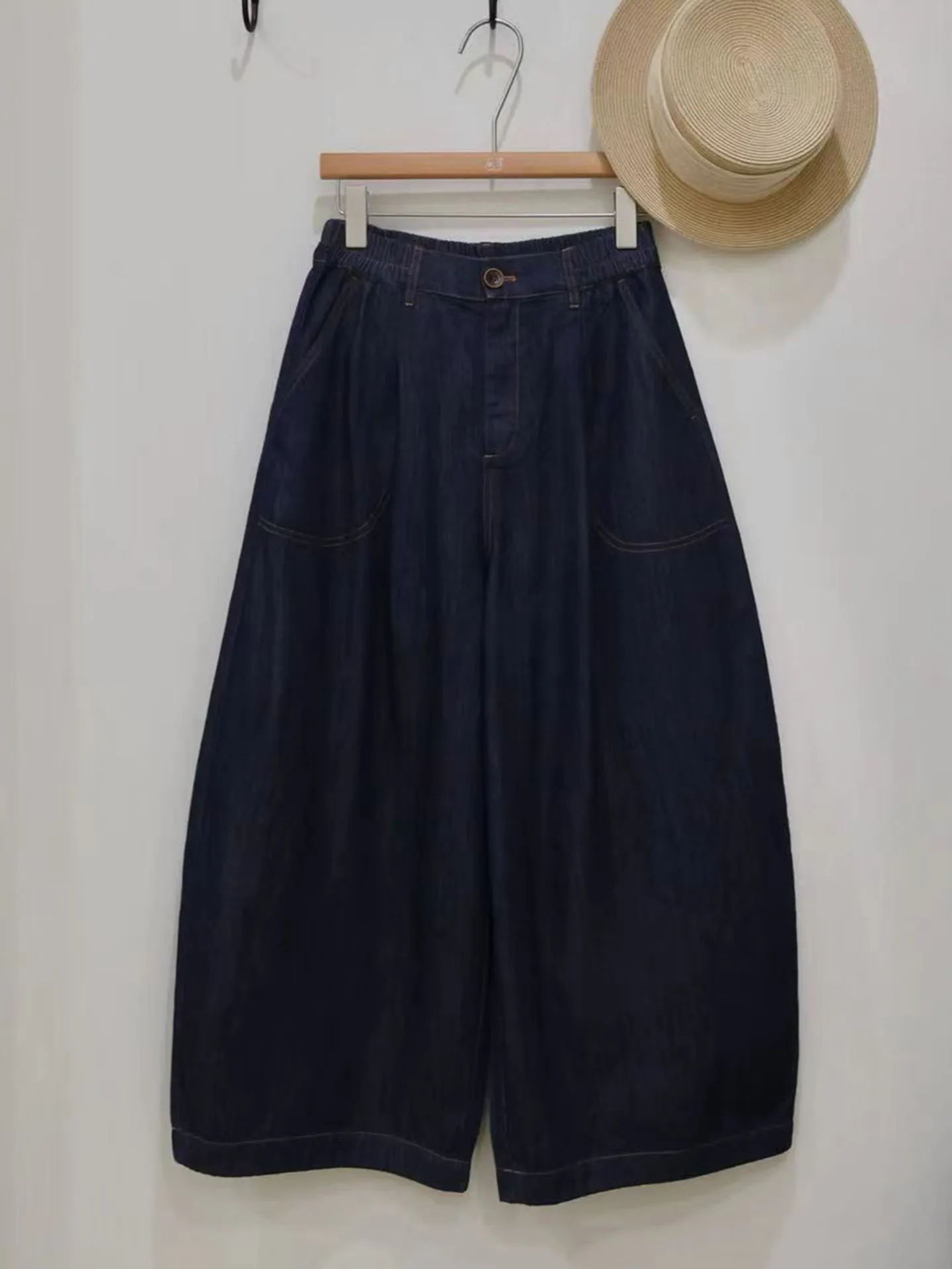 

Summer 2026 Loose Fit Casual Vintage Korean Wide Leg Jeans Comfortable Versatile Commute Ready Slimming Effect Denim Pants