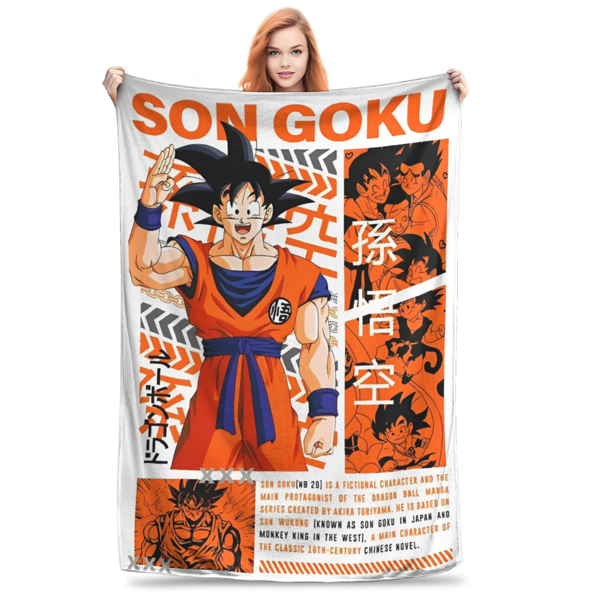 

Dragon Ball Z Blanket Cover Flannel Throw Blankets Summer Air Conditioning Decoration Lightweight Bedspreads,