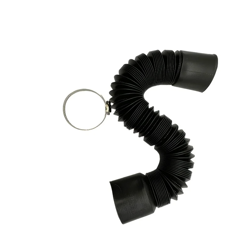 

8.46 Inch Car Ventilation Telescopic Flexible Plastic Hose with 1 Clip for Air Conditioning Heater Defrost Duct Extension Pipe