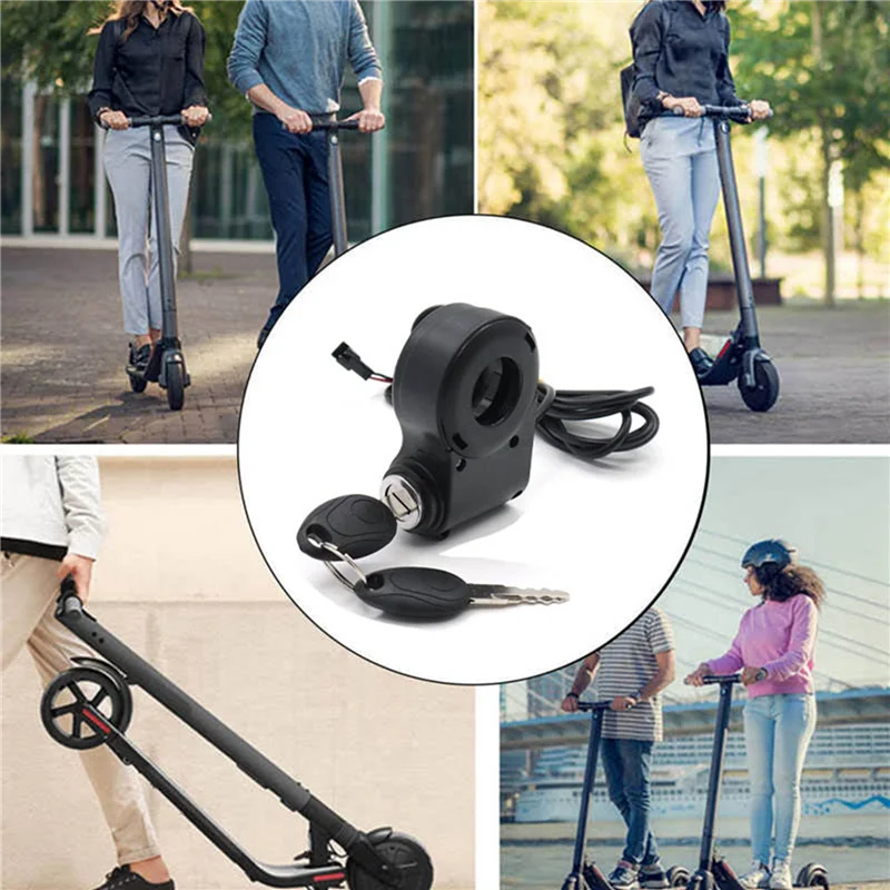 6X E-الدراجة مفتاح قفل الإشعال الإبهام خنق التبديل الطاقة ل KUGOO M4 M5/Xiao Mi M365 العالمي سكوتر كهربائي
