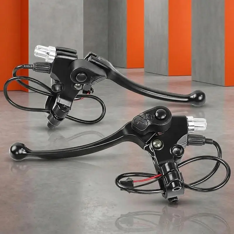 

Universal Electric Bike Brake Levers with Power-off Switch, V Brake Disc Brake Handle for BMX Folding Bike Cycling Accessori