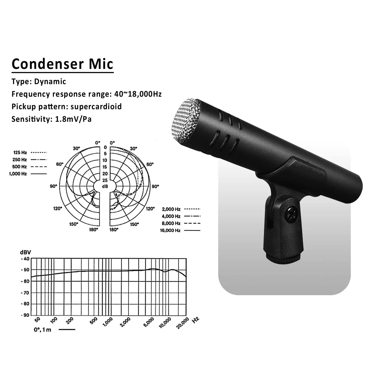 Professional Instrument Accessories Microphone Bass Guitar Jazz Drum