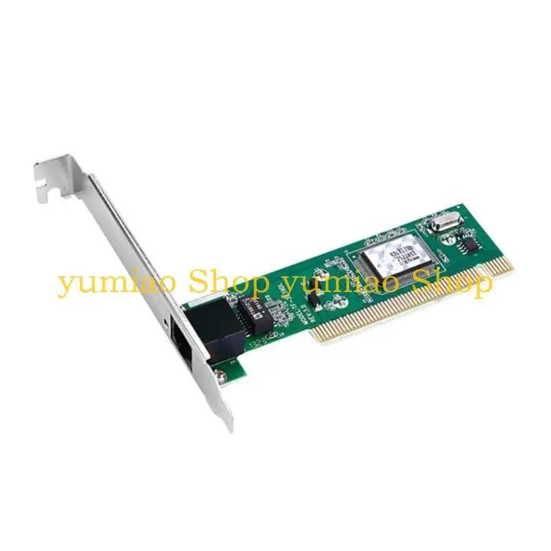 587B Rtl8139 PCI Ethernet Networking Card for Desktop PCs Plugs and Play 100Mbps Speed