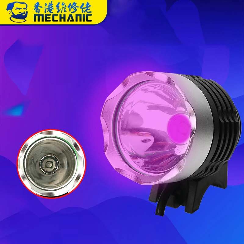 3 ingranaggi colla Verde led uv che cura lampada MECCANICO GH02 Doppio nucleo per la riparazione del telefono UV torcia elettrica mobile lampada